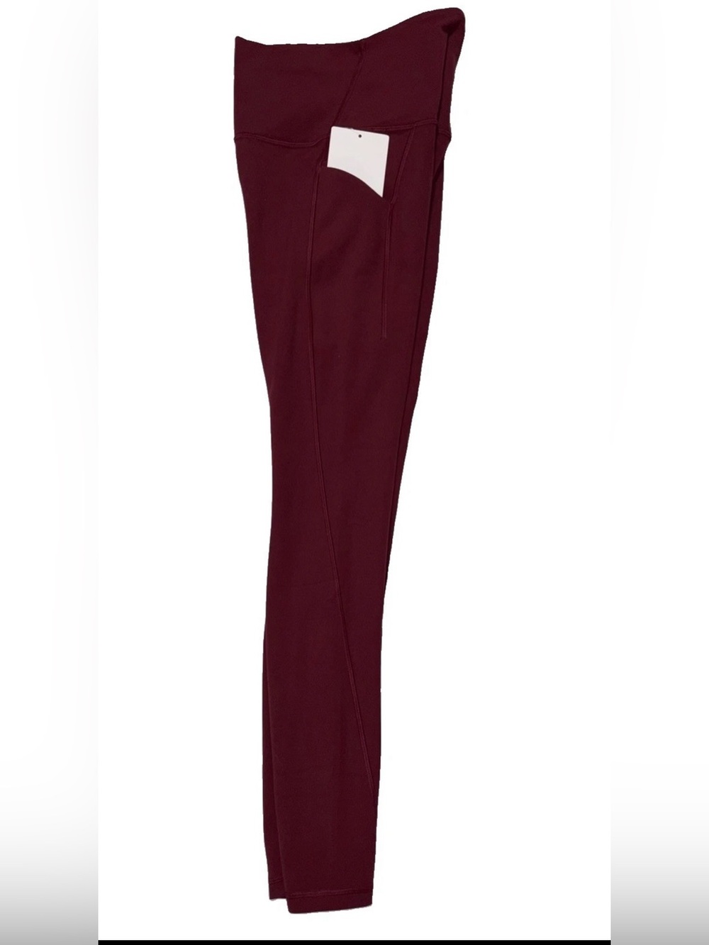 NWT*LULULEMON*SIZE 6*ALIGN HIGH RISE 25” PANT*POCKETS*AUTHENTIC*BURGUNDY BAY - Picture 12 of 16